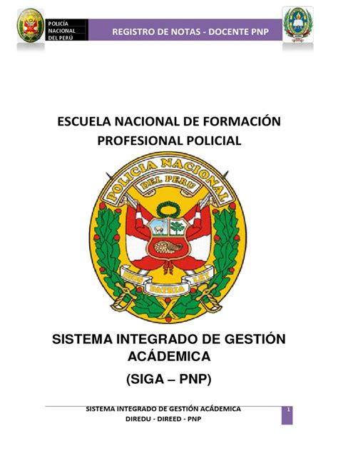 Manual Siga PNP Registro Notas .